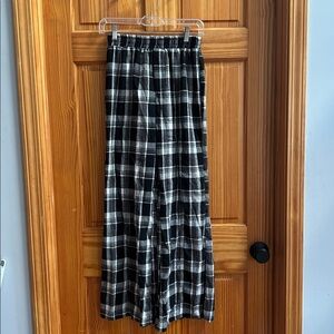 Black and White Plaid Pants